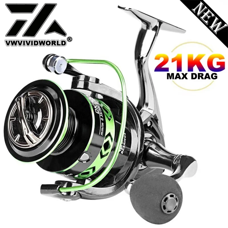 Kastking Reel Zephyr - VWVIVIDWORLD, 21KG Max Drag, kołowrotek wędkarski,