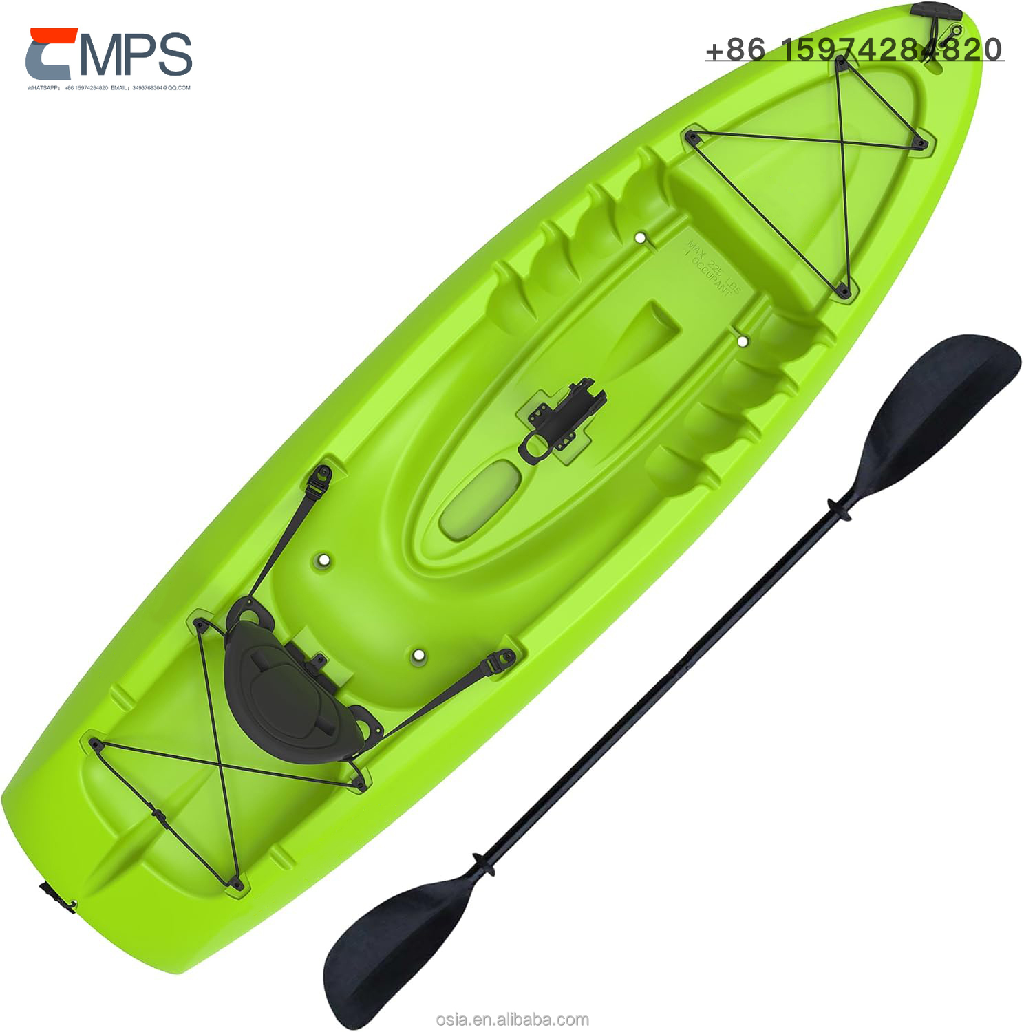 Fishing Kayak Sit In - Kajak wędkarski z twardego plastiku do