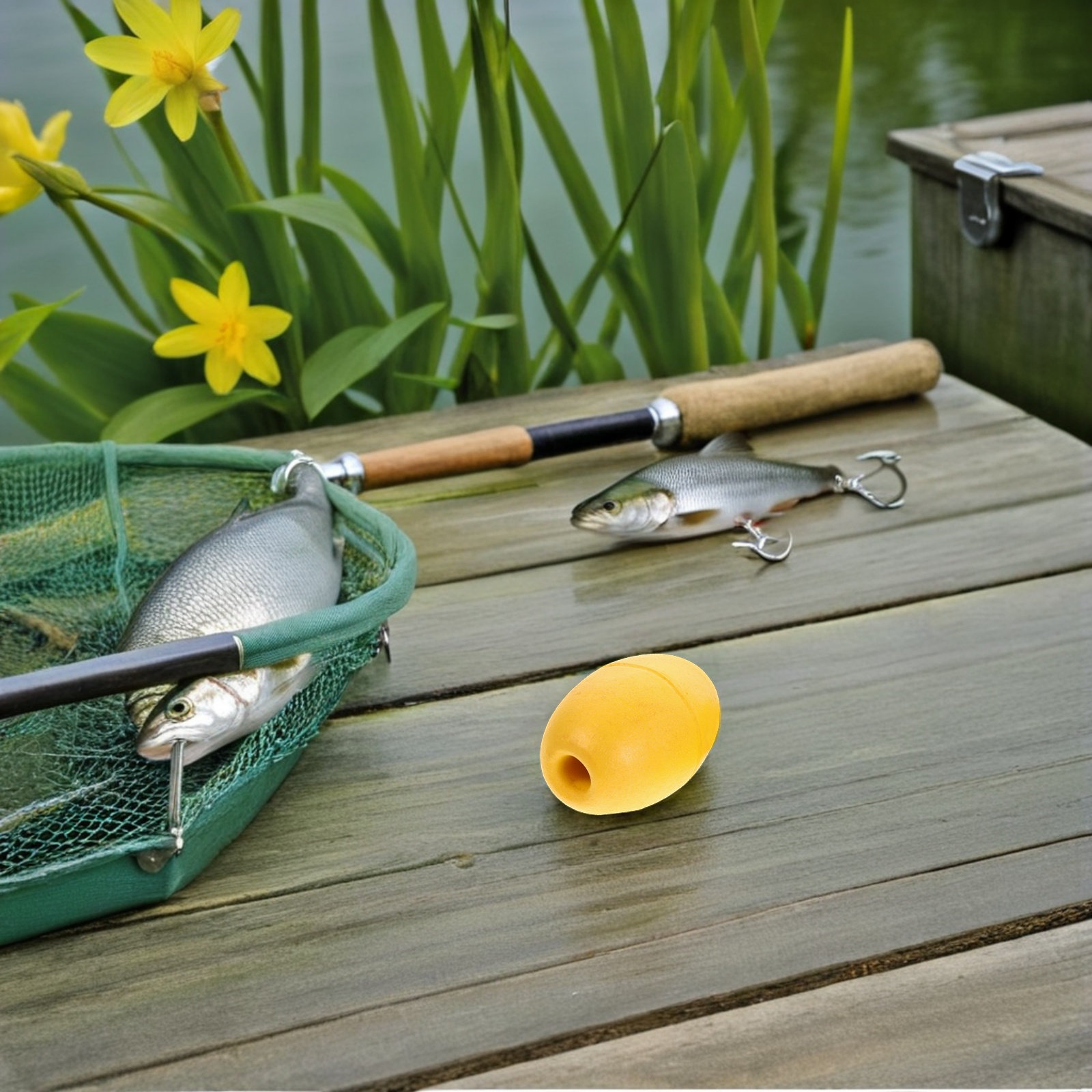Fishing Kayak Anchor - 8 szt. boi z PVC do