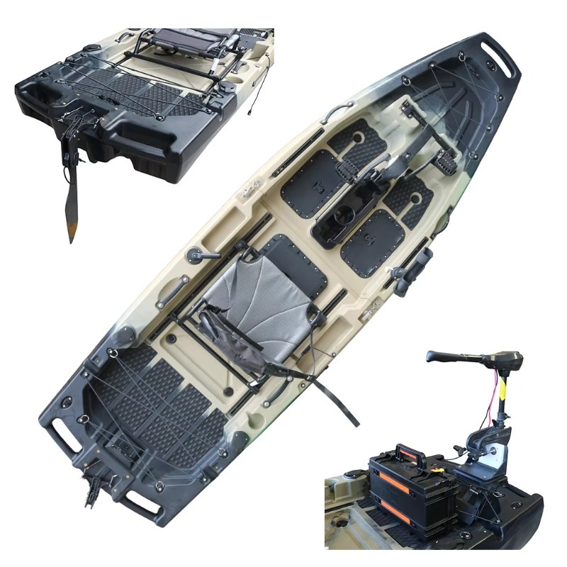 Fishing Kayak Sit In - Kajak wędkarski jednoosobowy HDPE/PE Sit-On-Top CE