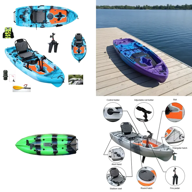 Fishing Kayak Sit In - Kajak jednoosobowy Viking Ocean z kadłubem