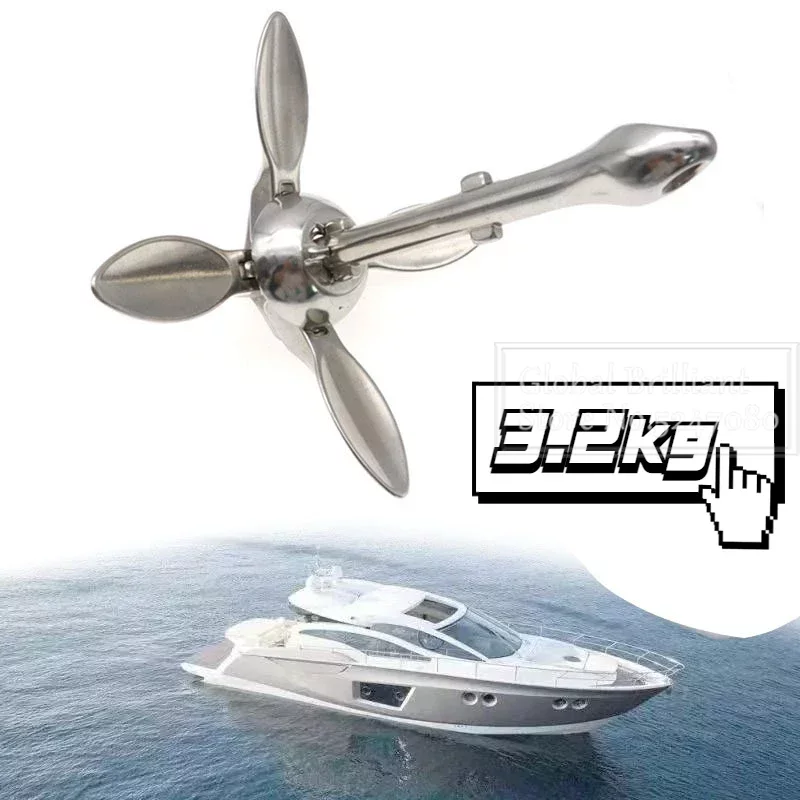 3.2KG/4KG łódź żelazko ze stal – Fishing Kayak Anchor recenzja i cena