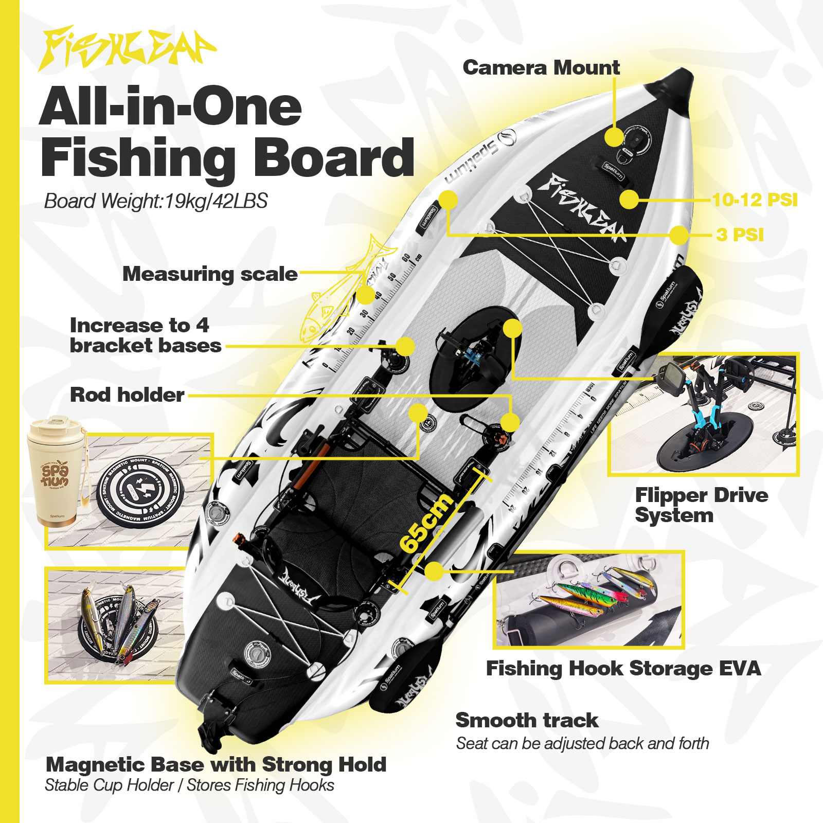 Spatium 11.5ft Kajak Wędkarski – Fishing Kayak Seat recenzja i cena
